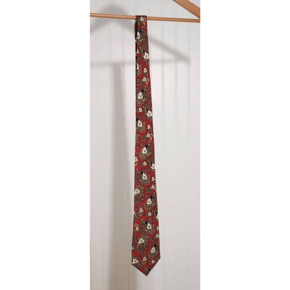 100% Silk Balacine The Tie Works Disney Mickey Mouse Tie - Picture 1 of 5